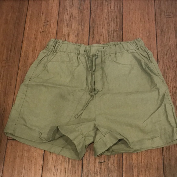 3 for $35 Brand new Army green Joe Fresh tie shorts - Picture 1 of 6